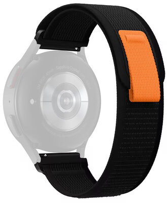 Cinturino in nylon Ricardo 20mm (per Garmin Venu, Venu Sq, Venu Sq 2, Venu 2 plus ecc.), nero, Quick Release