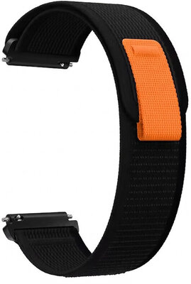 cinturino in nylon Ricardo Carezza 20mm, Black, Quick Release