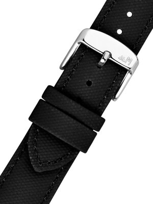 Cinturino in tessuto Morellato Ponza 6083E36.019 M, nero, materiale riciclato