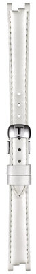 Cinturino in pelle Tissot T852.036.540 12mm, bianco
