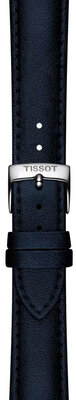 Cinturino in pelle Tissot T852.050.305 18 mm, nero, ecopelle