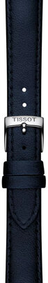 Cinturino in pelle Tissot T852.050.307 22 mm, blu, vegan