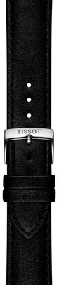 Cinturino in pelle Tissot T852.050.321 20 mm, nero, ecopelle