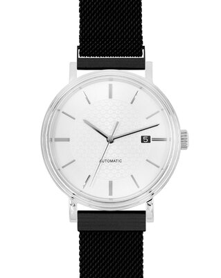 bracciale in acciaio inossidabile Hirsch Milanaise L 30161450-5, nero, magnetico, lunghezza L, Quick Release
