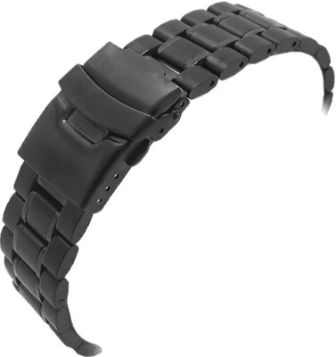 Bracciale in acciaio Ricardo Benevento, nero V2