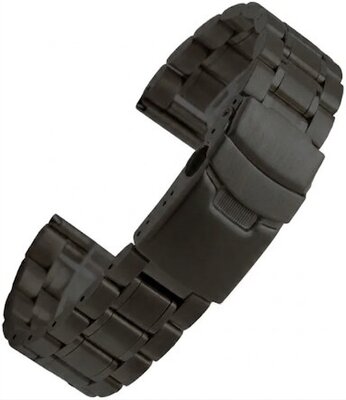 Bracciale in acciaio inossidabile Ricardo Benevento, nero V2