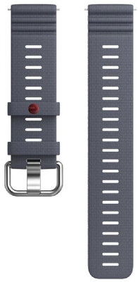 Cinturino in silicone Polar 22mm, grigio, dimensione S-L, Quick Release