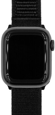 cinturino in tessuto Hirsch Vocem L 41409050-5, nero, velcro, lunghezza L, Quick Release