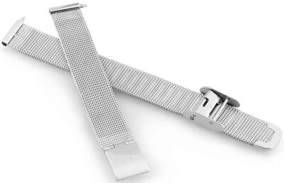 Cinturino in metallo JVD RJ-TS67 17 mm, argento, milanese