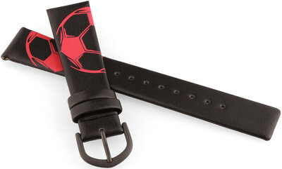 Cinturino in pelle JVD JVDRJ7220.2 16 mm, nero, per bambini