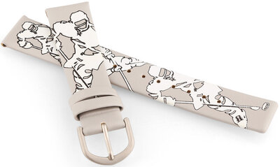 Cinturino in pelle JVD RJ7221.3 18 mm, grigio, per bambini