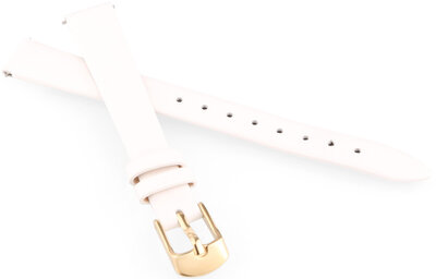 Cinturino in pelle JVD RSUN-F15 12 mm, bianco, per bambini