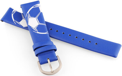Cinturino in pelle JVD RJ7220.1 15 mm, blu, per bambini