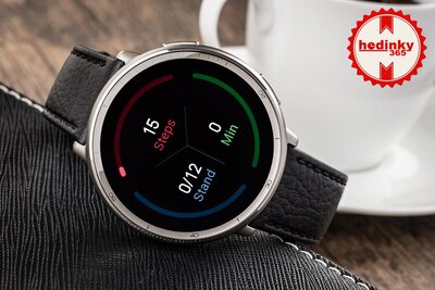 Amazfit Active 2 Premium (Round) Black Leather (+cinturino di ricambio)