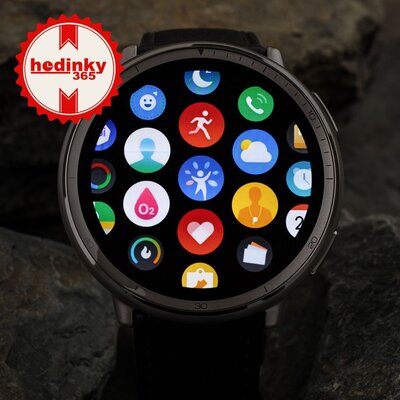Amazfit Active 2 Premium (Round) Black Leather (+cinturino di ricambio)