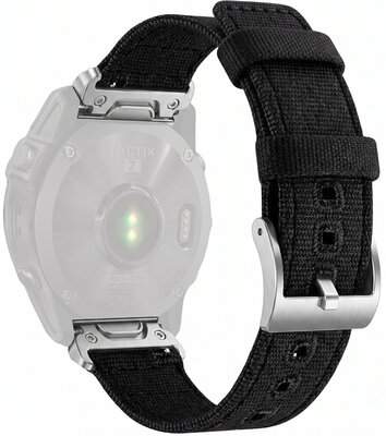 Cinturino in nylon Ricardo Ortisei 22mm, Black, QuickFit