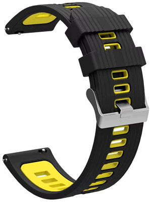 Ricardo Cinturino in silicone 22 mm (per Garmin Fenix 8/7/6 (47 mm), Epix 2 ecc.), nero V2, sgancio rapido