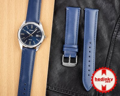 Cinturino in pelle Ricardo Ancona, blu, Quick Release