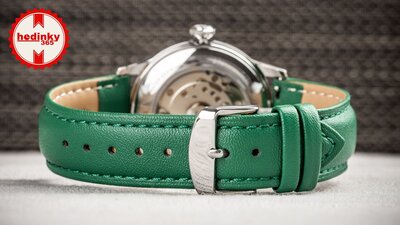 Cinturino in pelle Ricardo Ancona, verde, Quick Release