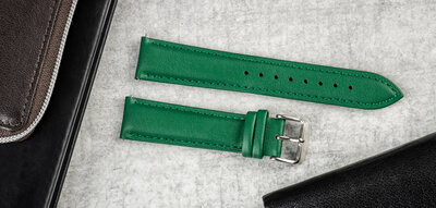 Cinturino in pelle Ricardo Ancona, verde, Quick Release
