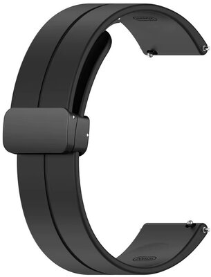 Cinturino in silicone Ricardo 22 mm (per Huawei Watch GT 4, 5), nero, sgancio rapido