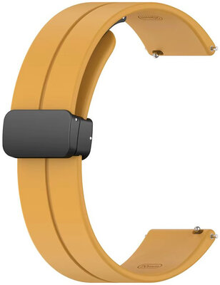 Cinturino in silicone Ricardo 22 mm (per Huawei Watch GT 4, 5), giallo, sgancio rapido
