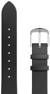 Cinturino in pelle JVD RBR14C819-LEA-V2 16 mm, nero