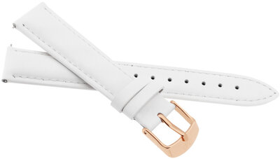 Cinturino in pelle JVD RJ-TSR 20 mm, bianco