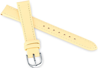 Cinturino in pelle JVD RJ7227.1 14 mm, giallo, per bambini