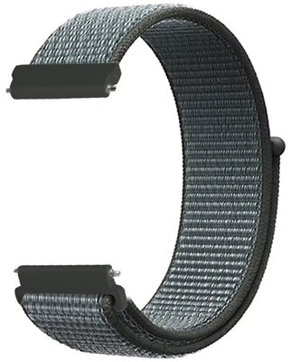 Cinghia in nylon Ricardo 20 mm (per Coros Pace 2), grigio, sgancio rapido