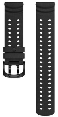 Cinturino in silicone Polar 22 mm, nero V2, taglia S-L
