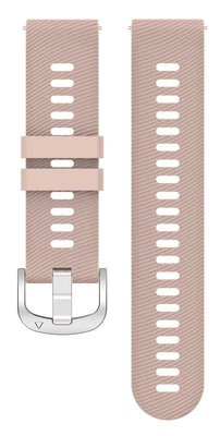 Ricardo Cinturino in silicone 18 mm (per Garmin Venu 2S, Vívoactive 4S, Forerunner 265S, Venu 3S, ecc.), beige, sgancio rapido