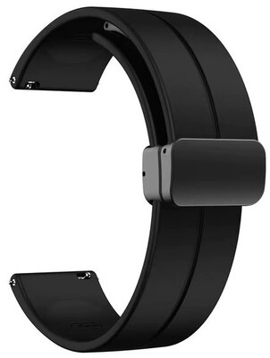 Ricardo Cinturino in silicone 22 mm (per Amazfit Bip 5), nero, sgancio rapido