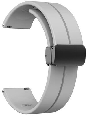 Ricardo Cinturino in silicone 22 mm (per Amazfit Bip 5), grigio, sgancio rapido