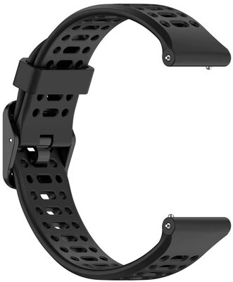 Cinturino in silicone Ricardo 22 mm (per Coros Pace 3, Apex 2 Pro), nero V1, sgancio rapido