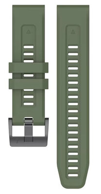 Ricardo Cinturino in silicone 22 mm (per Garmin Fenix 8/7/6 (47 mm), Epix 2 ecc.), verde V1, QuickFit