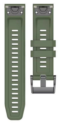 Cinturino in silicone Ricardo 22mm (pro Garmin Fenix 8/7/6 (47mm), Epix 2 aj.), verde V1, QuickFit