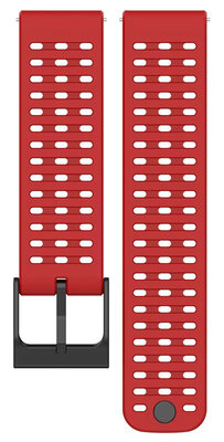 Ricardo cinturino in silicone da 22 mm (per Suunto 9 Peak, Race, Vertical), rosso V2, sgancio rapido