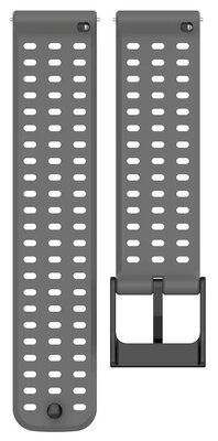 Cinturino in silicone Ricardo 22mm (pro Suunto 9 Peak, Race, Vertical), grigio, Quick Release