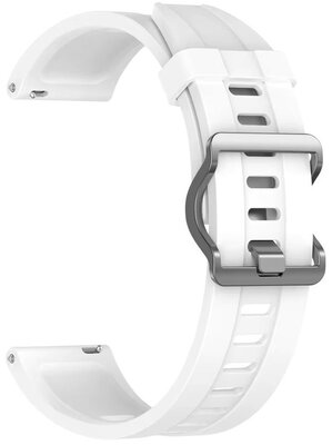 Cinturino in silicone Ricardo 22 mm (per Xiaomi), bianco V1, sgancio rapido