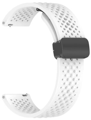 Cinturino in silicone Ricardo 22 mm (per Xiaomi), bianco V2, sgancio rapido