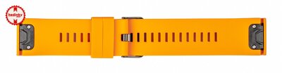 cinturino in silicone Ricardo Livigno 26mm, Orange, QuickFit