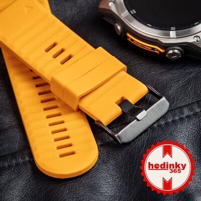 cinturino in silicone Ricardo Livigno 26mm, Orange, QuickFit