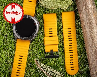cinturino in silicone Ricardo Livigno 26mm, Orange, QuickFit