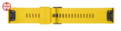 Cinturino in silicone Ricardo Livigno 26mm, Yellow, QuickFit