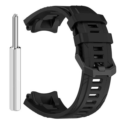 Cinturino in silicone Ricardo (per Amazfit T-Rex 3), nero, + accessori di ricambio