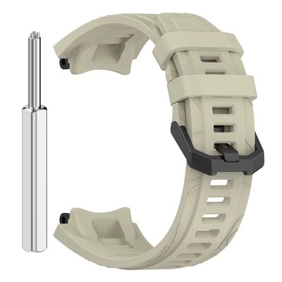 Cinturino in silicone Ricardo (per Amazfit T-Rex 3), grigio, + accessori di ricambio
