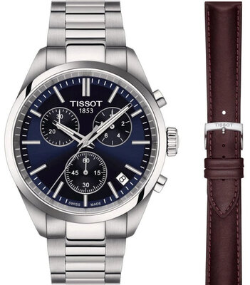 Tissot PR 100 Cronografo al quarzo T150.417.11.041.00 Edizione speciale IIHF 2025 (+ cinturino di ricambio)
