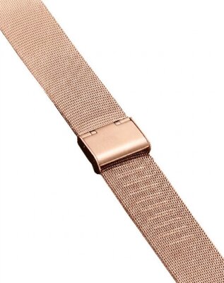 Bracciale in acciaio inossidabile Ricardo Barletta, rosa dorato, a maglia milanese