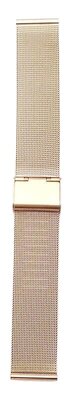 Bracciale in acciaio inossidabile Ricardo Barletta, rosa dorato, a maglia milanese